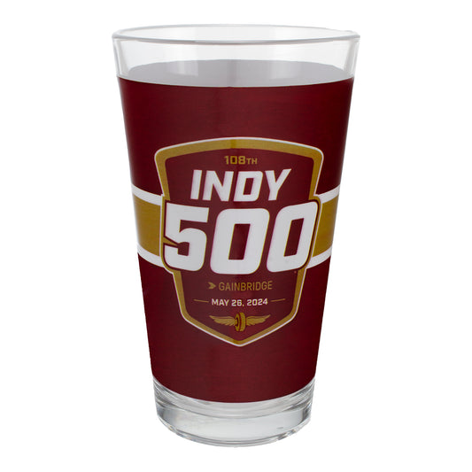 2024 Indy 500 Pint Glass - front view