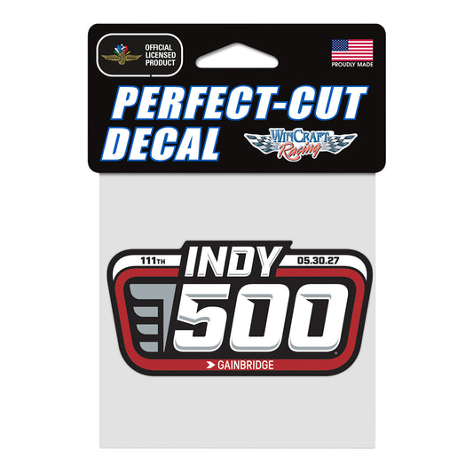 2027 Indy 500 Perfect Cut Decal - Front View