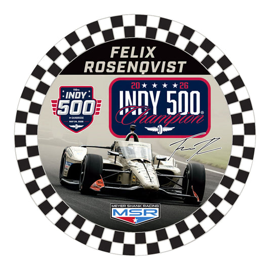 Felix Rosenqvist 2026 Indy 500 Winner Hatpin - Front View