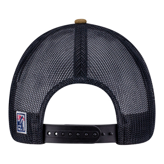 2026 Indy 500 Canvas Meshback Tan Hat in Brown -Back View