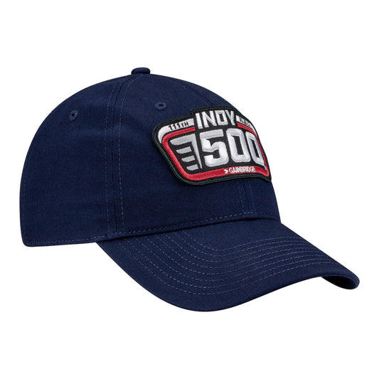 2027 Indy 500 Unstructured Navy Logo Hat - Front right View