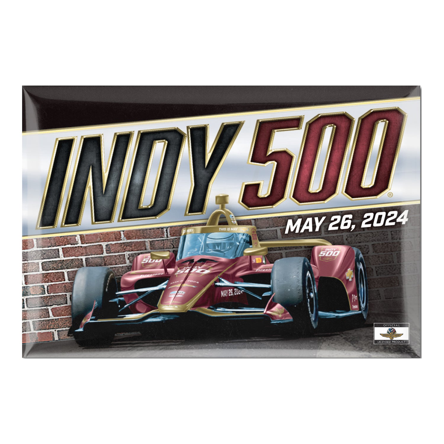 2025 Indy 500 Button 2x3