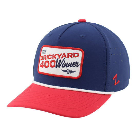 2026 Brickyard 400 Winner Hat in Blue - Front Left View