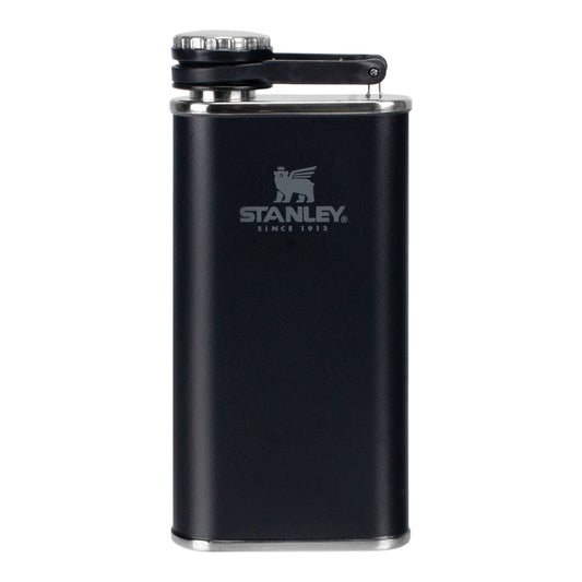 Wing Wheel Flag Stanley Flask Black in Black - Back View