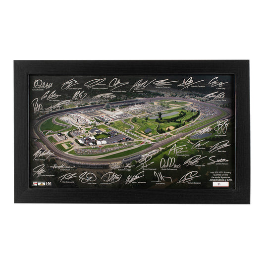 2023 Indy 500 Race Qualifiers Autographed Framed