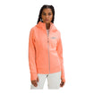 lululemon Wing and Wheel Scuba Full Zip Hoodie in coral, full front view