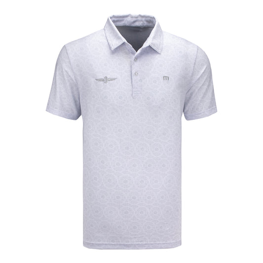 WWF Travis Mathew Free Passage Polo in White - Front View