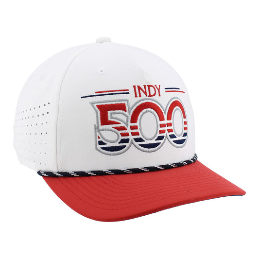 Men's IMS Indy 500 Zephyr Birdie Hat in White - Front Right View