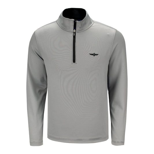 Indianapolis Motor Speedway Fairway & Greene 1/4 Zip in Grey - Front View