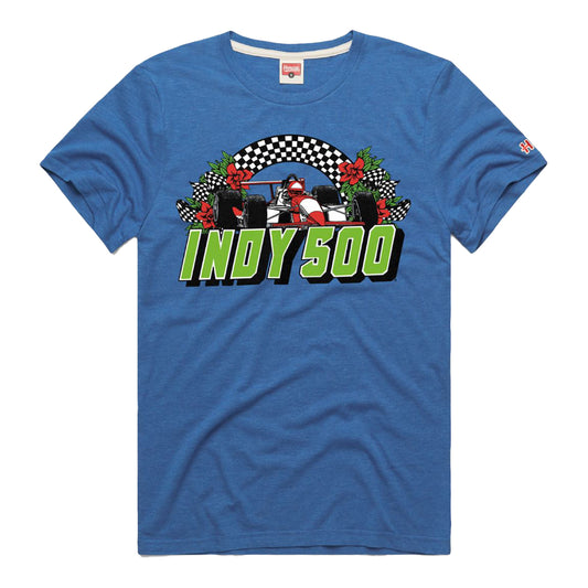 Homage Indy 500 Checkered Car T-Shirt - front view
