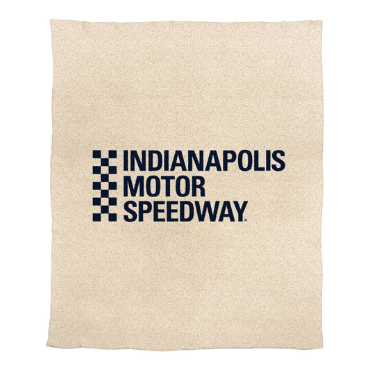 Indianapolis Motor Speedway Luxe Dream Blanket in Brown - Front View