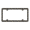 Wing Wheel Flag All Over Print Plastic License Plate Frame - front view