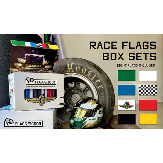 Wing Wheel Flag 7 Stripe 2ft by 3ft Flag Set of 8