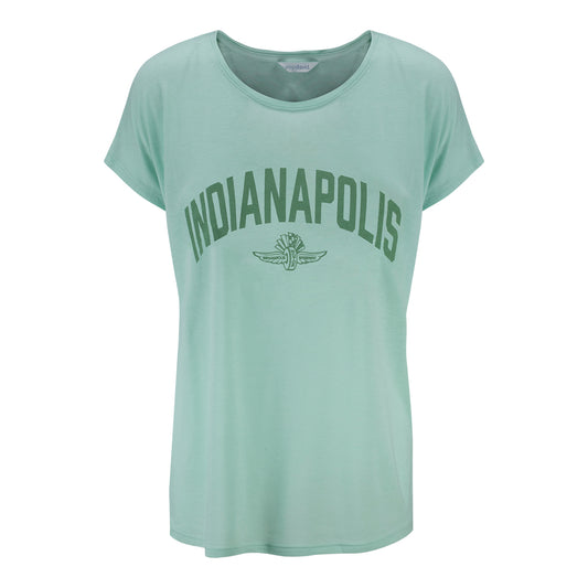 Wing Wheel Flag Indianapolis T-Shirt in mint, front view