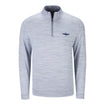 Wing and Wheel Johnnie-O Apex 1/4 Zip Pullover in grey, front view