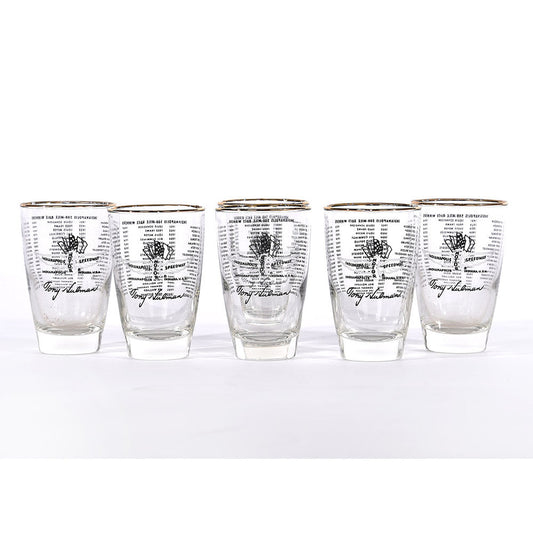 Indianapolis Motor Speedway Historical Indy 500 Glassware - 1970 Al Unser Set - Front View