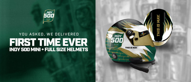 You Asked, We Delivered | First Time Ever: INDY 500 Mini + Full Size Helmets