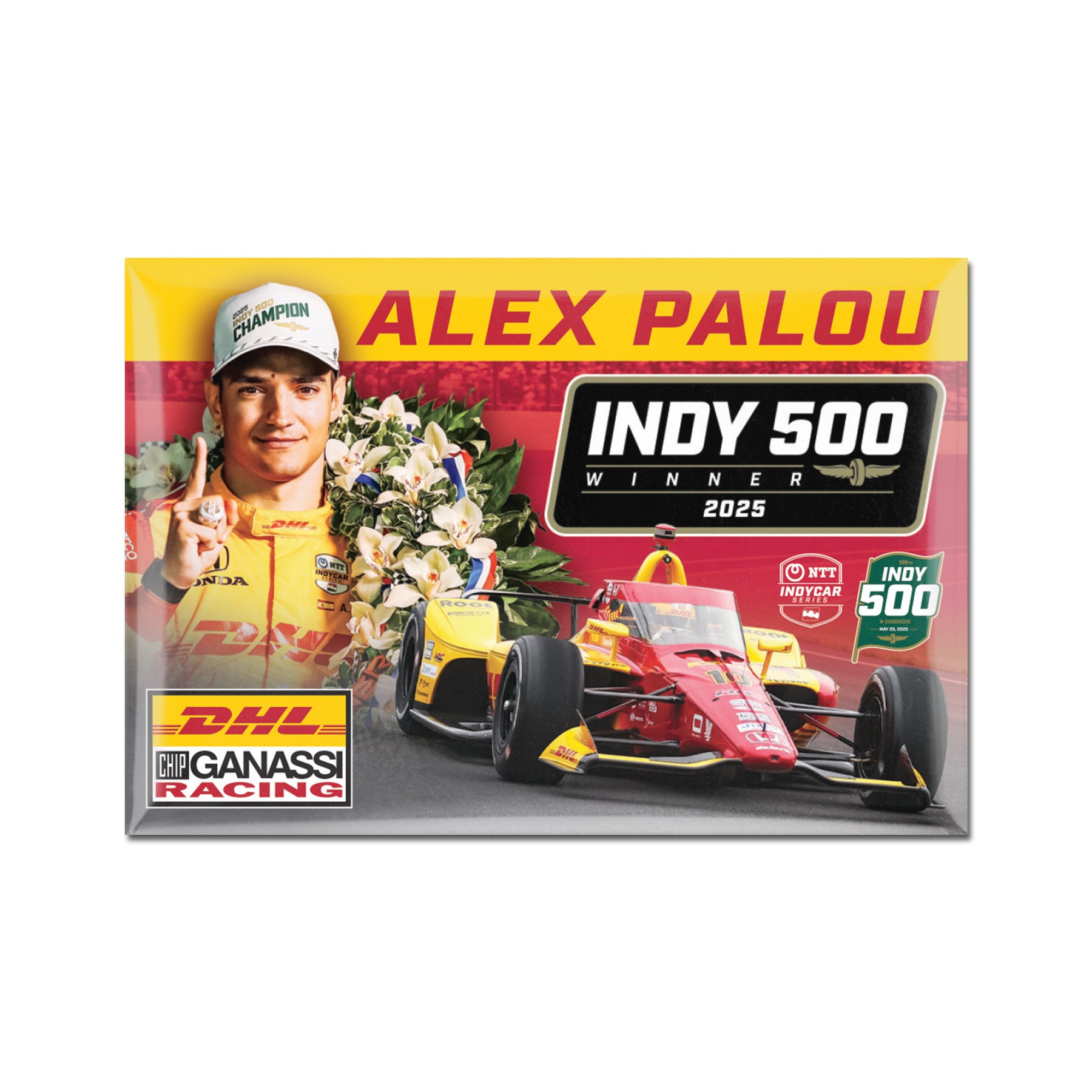 2025 INDY 500 WINNER MAGNET - Alex Palou