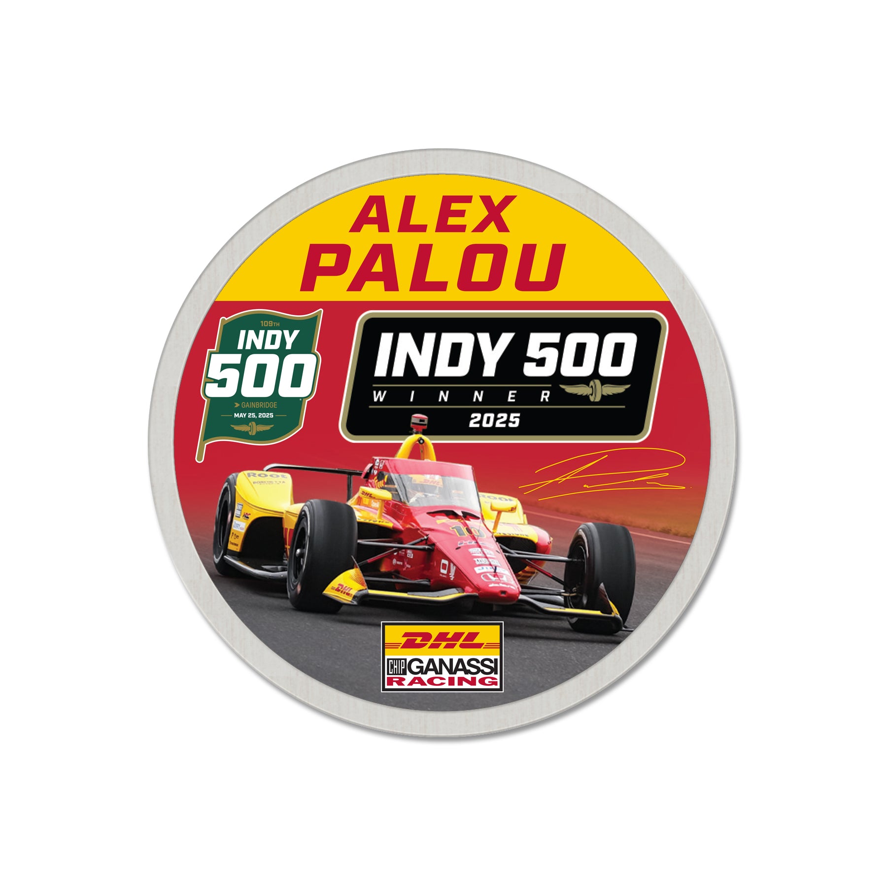 2025 INDY 500 WINNER HAT PIN - Alex Palou