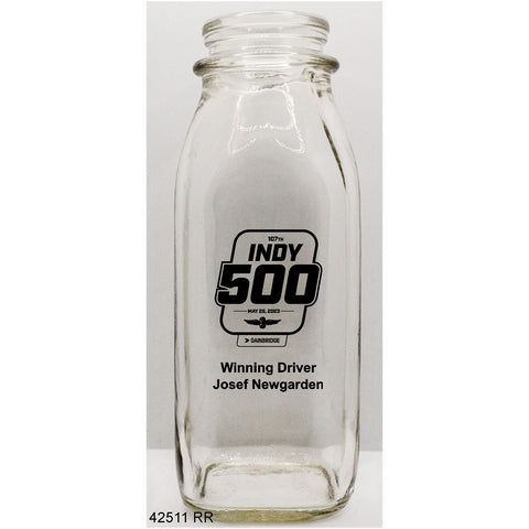 2023 Indianapolis 500 Winner Josef Newgarden Milk Bottle