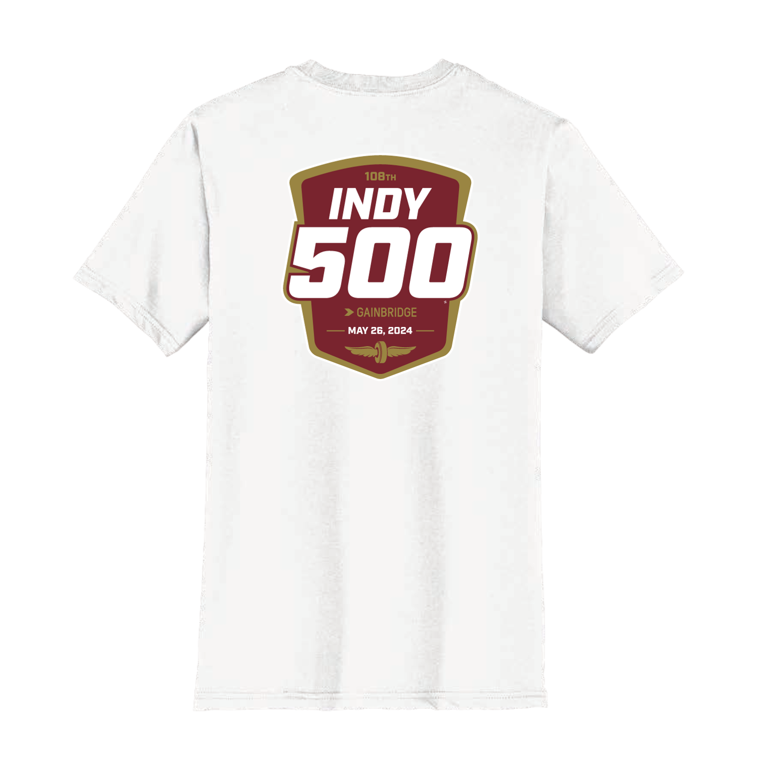2024 Indy 500 2 Sided White Shirt