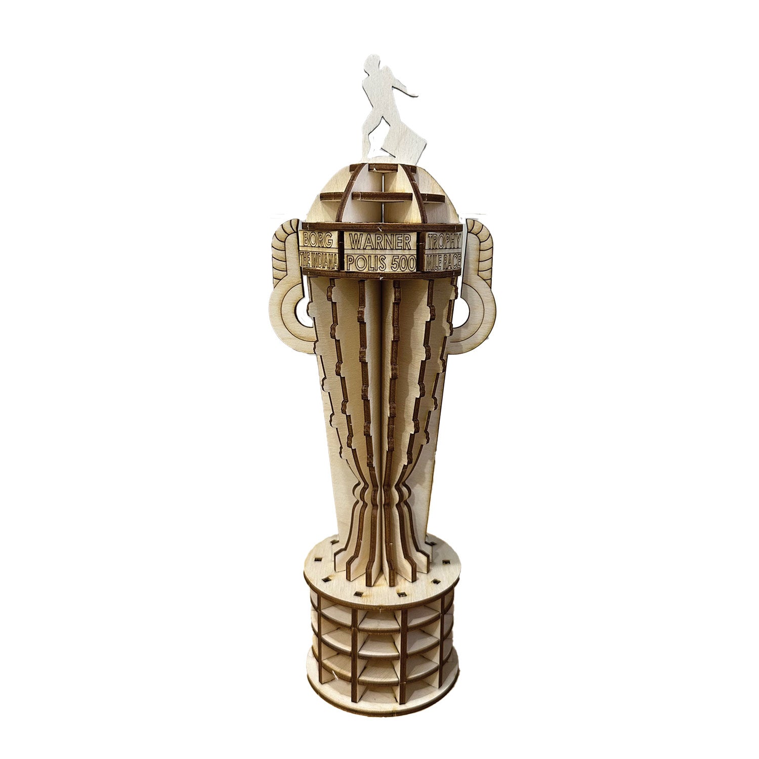 Borg Warner Trophy Wooden Model - Front View