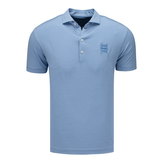 Brickyard Crossing Johnnie O Lyndonn Kona Lake Polo in Blue - Front View