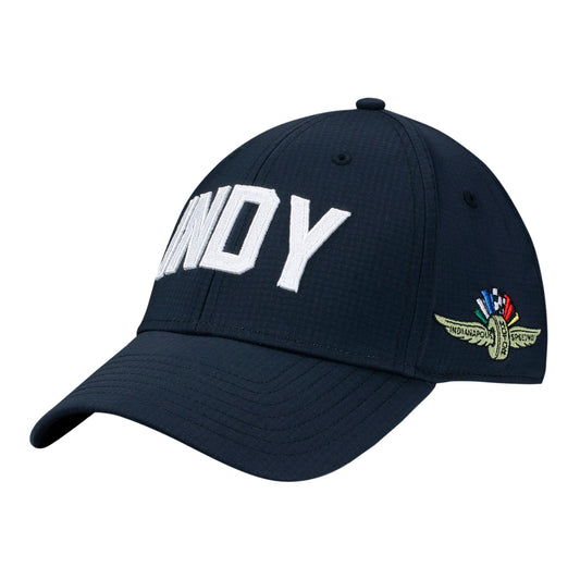 Brickyard Crossing INDY TaylorMade Hat in black, front view