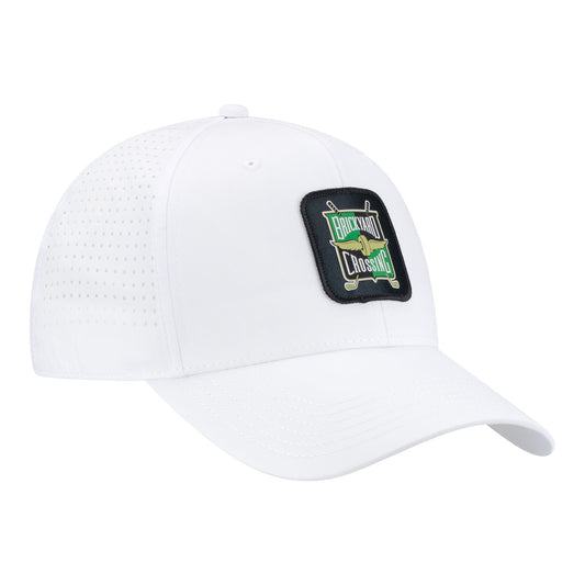 Brickyard Crossing Ahead Brezo Blue/Heather Hat in White - Front Right View
