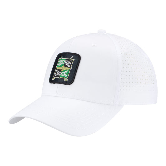 Brickyard Crossing Ahead Brezo Blue/Heather Hat in White - Front Left View