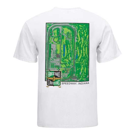 Brickyard Crossing Ahead Instant Classic White Shirt - Back View