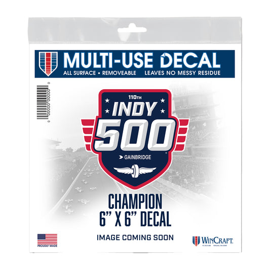 2026 Indy 500 Winner Decal In Multi-Color - Placeholder Front View