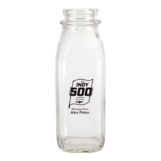 2025 Indy 500 Winner Milk Bottle - Front View