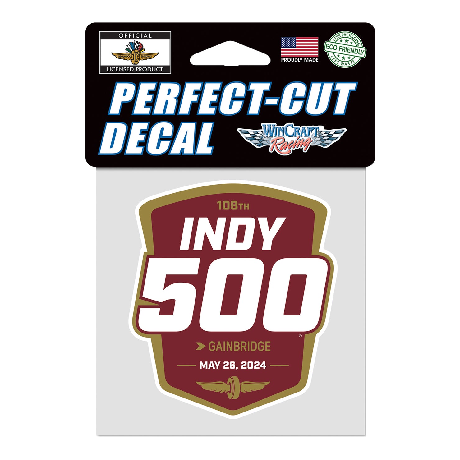 2024 Indy 500 Perfect Cut Decal - Front View