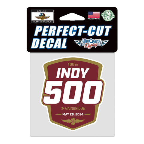 2024 Indy 500 Perfect Cut Decal - Front View