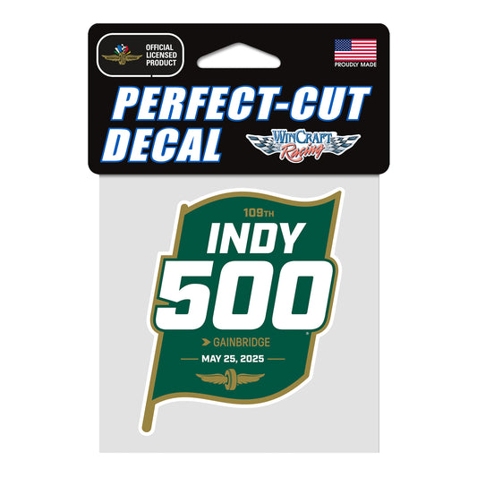 2025 Indy 500 Perfect Cut Decal 4x4