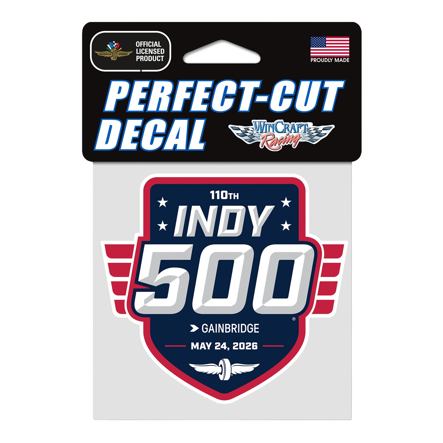 2026 Indy 500 Perfect Cut Decal - Front View