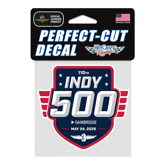 2026 Indy 500 Perfect Cut Decal - Front View