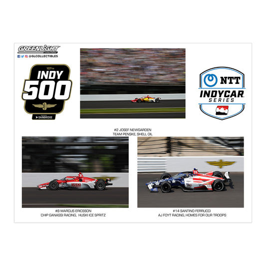 2023 Indianapolis 500 Podium 3-Car 1:64 Diecast Set