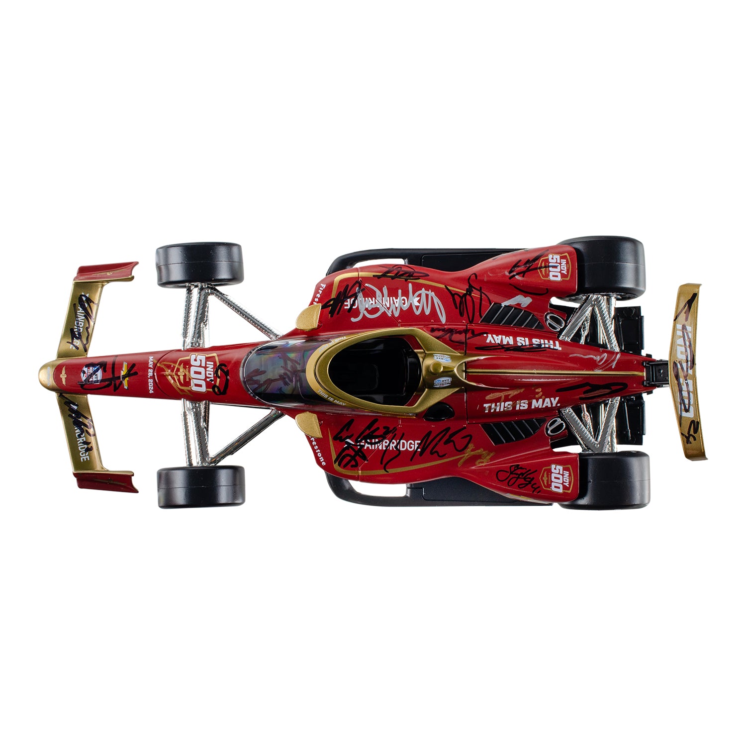 2024 Indy 500 Autographed 1/18 Event Diecast - Top View