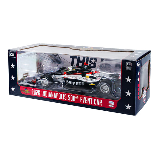2026 Indy 500 Event Car 1/18 Full Field Autographed Auction In Multi-Color - Side View In Box
