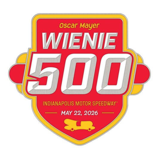 2026 Wienie 500 Event Logo Hatpin - Front View