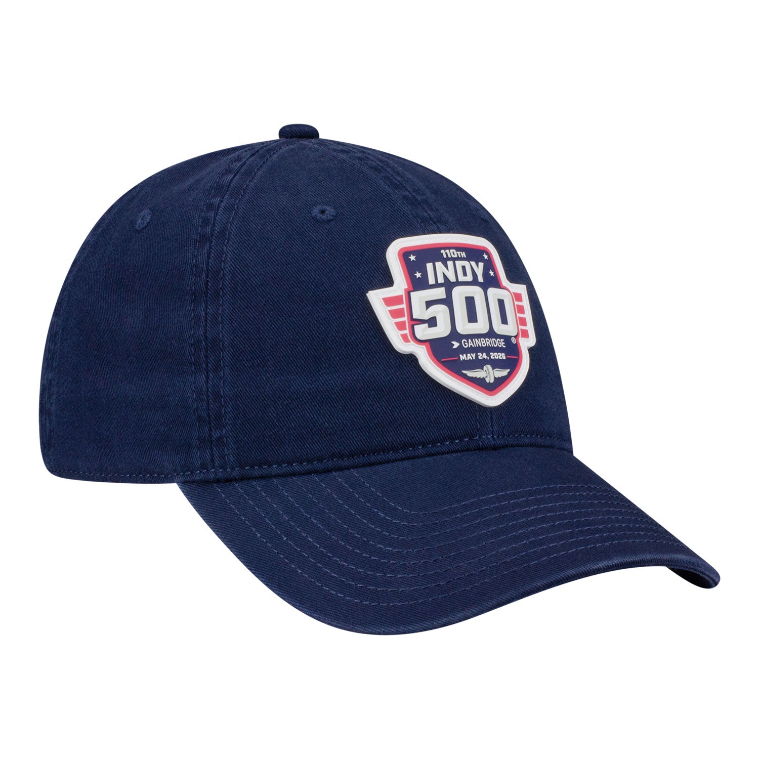 2026 Indy 500 Ladies Cotton Twill Navy Hat in Blue - Front Right View