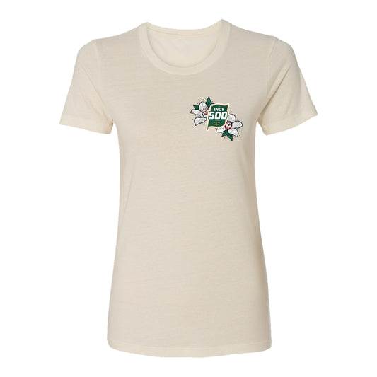 2025 Indy 500 Floral Milk Bottle Ladies T-Shirt - Front view