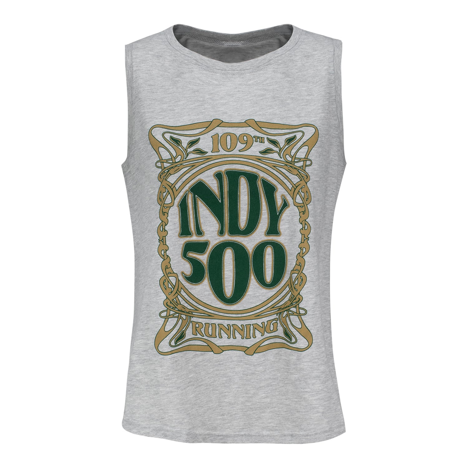 Ladies 2025 Indy 500 Nouveau Tank Top in White - Front View