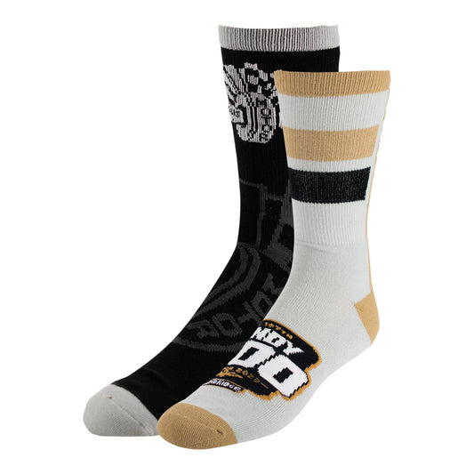 2023 Indianapolis 500/Wing Wheel Flag 2-Pack Socks in black and white