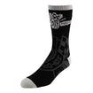 2023 Indianapolis 500/Wing Wheel Flag 2-Pack Socks in black, front view