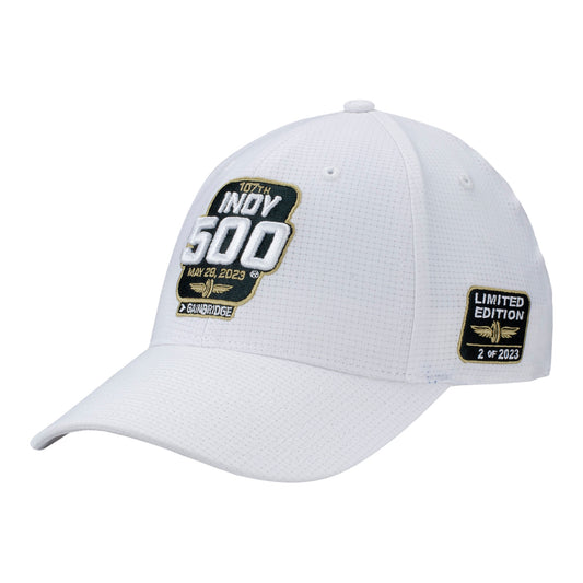 2023 Indy 500 LE #2 Starting Field Hat Autographed in white