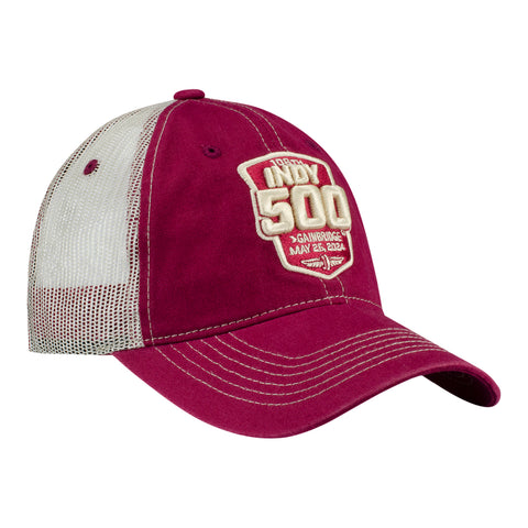 2024 Indy 500 Slouch Meshback Hat - Angled Right Side View
