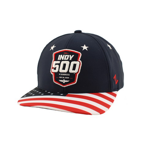 2024 Indy 500 Americana Snapback Hat - front view